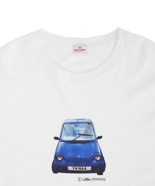 1011GALLERY(ワンゼロワンワンギャラリー)の「Gallery Blue Car T-shirt_White(Tシャツ/カットソー・レディース・その他・S/M/L)」の2枚目の写真
