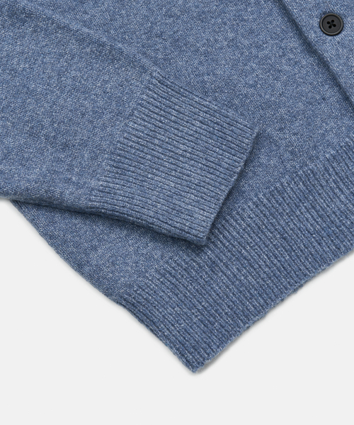 EXCONTAINER(エックスコンテナ)の「ミニマルボタンラウンドネッククロップカーディガン (BLUE)(カーディガン/ボレロ・メンズ・その他・X-LARGE/LARGE/MEDIUM)」の5枚目の写真