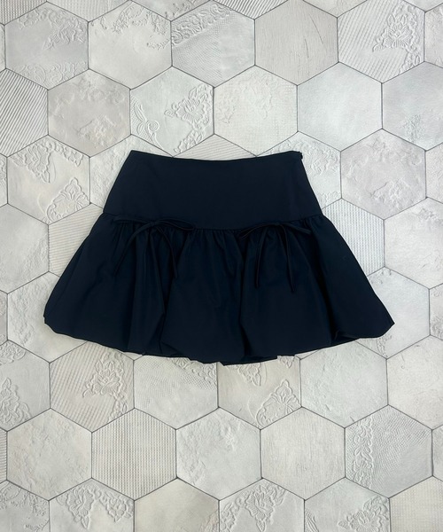 INGNI（イング）の「リボンバルーンミニスカパン（スカート・レディース・ベージュ/ブラック/オフホワイト・FREE）」の5枚目の写真