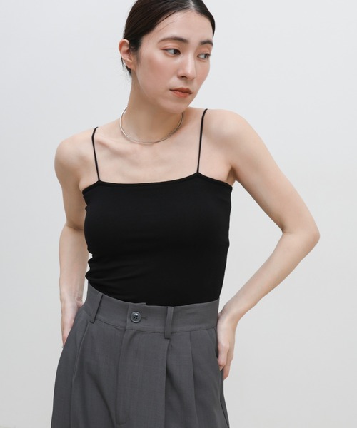 select MOCA(セレクトモカ)の「【機能素材】カップ付きドライタッチベアキャミソール(キャミソール・レディース・オフホワイト/ブラック・SMALL/MEDIUM/LARGE)」の17枚目の写真