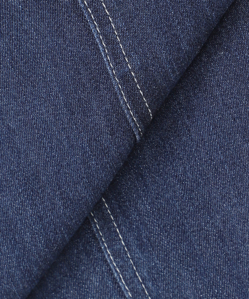 SLOBE IENA(スローブイエナ)の「LEDENIM ナローフレアデニムジャンパースカート(ワンピース・レディース・ブラック/ネイビー・36/38)」の11枚目の写真