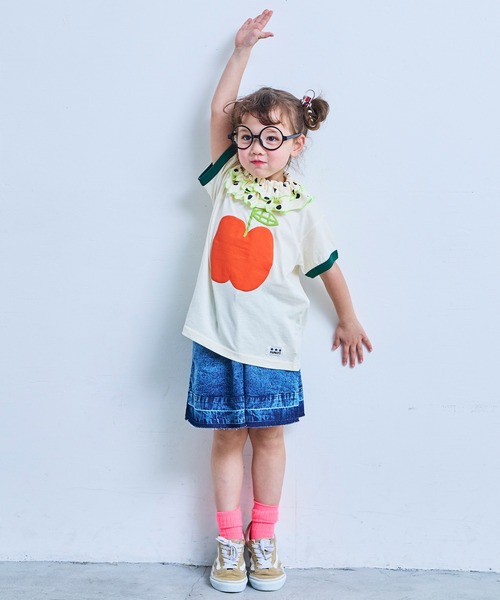 MARKEY'S(マーキーズ)の「リンガージャストTシャツ(Tシャツ/カットソー・キッズ・グリーン/ブラウン/レッド/ブルー・130/120/110/100/95/90/80/150/140)」の5枚目の写真