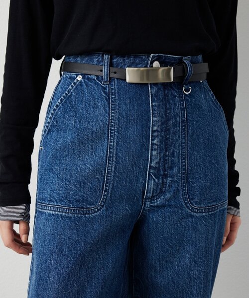 THE PAUSE（ザ ポーズ）の「＜WEB限定＞【THE PAUSE】プレートバックルベルト（ベルト・レディース・ブラック/グレー系その他・FREE）」の5枚目の写真