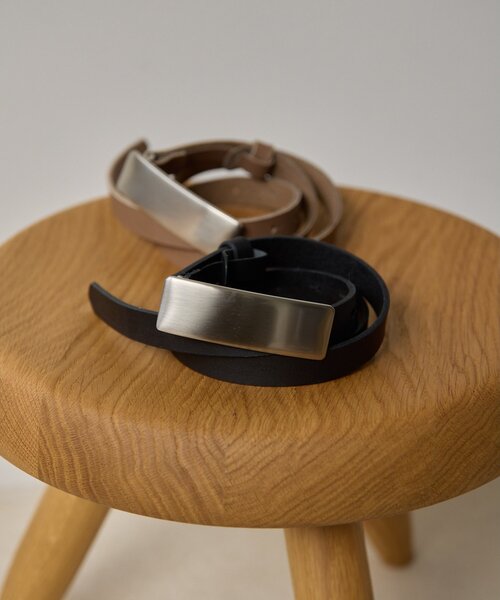 THE PAUSE（ザ ポーズ）の「＜WEB限定＞【THE PAUSE】プレートバックルベルト（ベルト・レディース・ブラック/グレー系その他・FREE）」の7枚目の写真