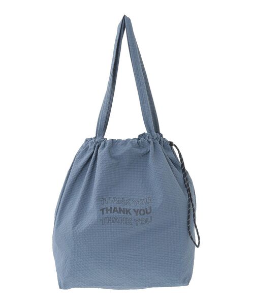 Green　Parks（グリーンパークス）の「ドロストトートバッグ（トートバッグ・レディース・イエロー/カーキ/アイボリー/ブルー・FREE）」の3枚目の写真