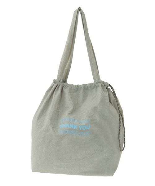 Green　Parks（グリーンパークス）の「ドロストトートバッグ（トートバッグ・レディース・イエロー/カーキ/アイボリー/ブルー・FREE）」の20枚目の写真