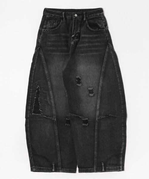 NEW GENTLEMAN(ニュージェントルマン)の「アマンダデニム ワイドバギー バルーンパンツ(デニムパンツ・メンズ・ブラック・M/S/L)」の11枚目の写真