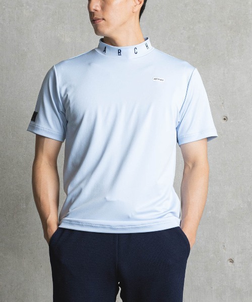 archivio(アルチビオ)の「<MENS>ネック刺繍UV速乾プルオーバー(Tシャツ/カットソー・メンズ・ライトブルー/ホワイト/イエロー/ブラック・LL/L/M)」の4枚目の写真