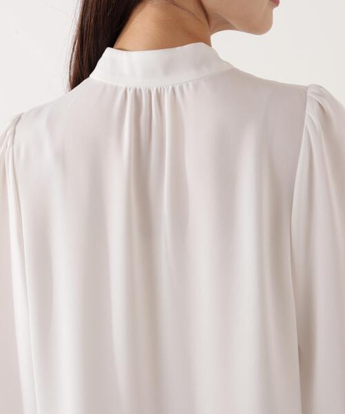 PROPORTION BODY DRESSING(プロポーションボディドレッシング)の「<ウォッシャブル>ラッフルリボンブラウス / 1216110001(シャツ/ブラウス・レディース・ダークグレー/ピンク/ホワイト系その他・MEDIUM/SMALL)」の14枚目の写真