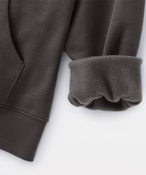 無印良品（ムジルシリョウヒン）の「婦人　スウェットフルジップパーカ（パーカー・レディース・ブラック/オフホワイト/グレー/ダークグレー・S/M/L/XL）」の7枚目の写真