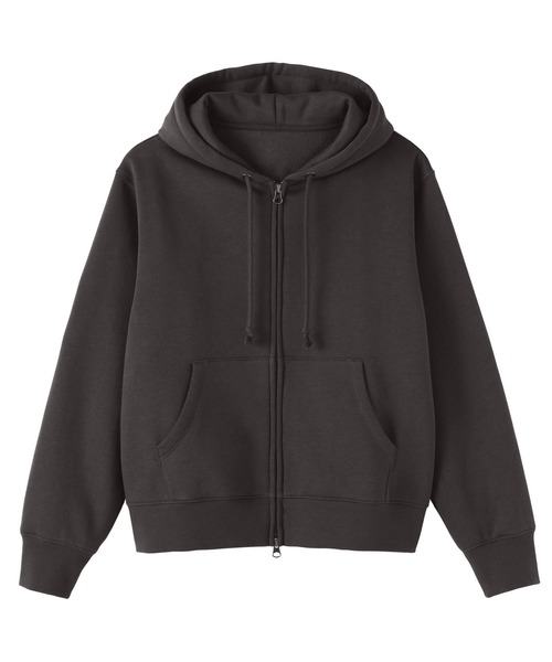 無印良品（ムジルシリョウヒン）の「婦人　スウェットフルジップパーカ（パーカー・レディース・ブラック/オフホワイト/グレー/ダークグレー・S/M/L/XL）」の8枚目の写真