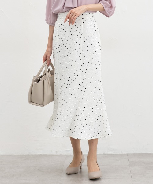 Honeys（ハニーズ）の「マーメイドスカート（スカート・レディース・ピンクベージュ/ブラック/ホワイト系その他/ブラック系その他・M/LL/L/3L/S）」の2枚目の写真