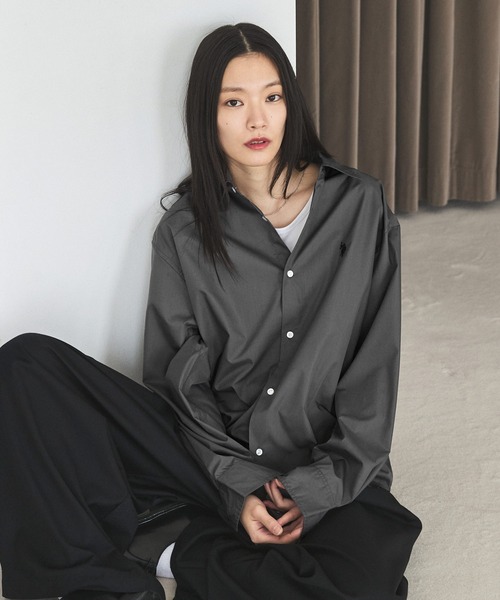 U.S. POLO ASSN.（ユーエスポロアッスン）の「U.S. POLO ASSN. ワンポイント刺繍ブロードレギュラーカラーシャツ（シャツ/ブラウス・メンズ・ホワイト/チャコール/ブルー・S/M/L）」の20枚目の写真