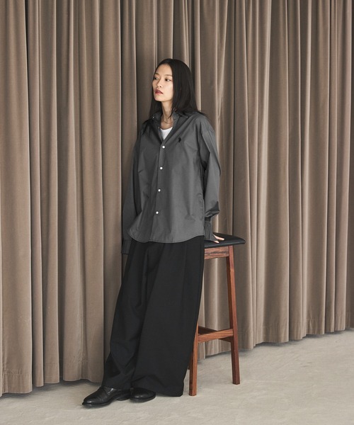 U.S. POLO ASSN.（ユーエスポロアッスン）の「U.S. POLO ASSN. ワンポイント刺繍ブロードレギュラーカラーシャツ（シャツ/ブラウス・メンズ・ホワイト/チャコール/ブルー・S/M/L）」の21枚目の写真