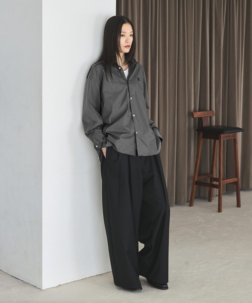 U.S. POLO ASSN.（ユーエスポロアッスン）の「U.S. POLO ASSN. ワンポイント刺繍ブロードレギュラーカラーシャツ（シャツ/ブラウス・メンズ・ホワイト/チャコール/ブルー・S/M/L）」の22枚目の写真