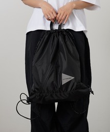 and wander（アンドワンダー）の「and wander/アンドワンダー crispy rip drawstring bag ナップサック 2026年春夏（バックパック/リュック）」