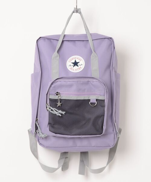 CONVERSE(コンバース)の「【CONVERSE】CV RETRO SCHOOL BACKPACK / コンバース アンクルパッチロゴ バックパック(バックパック/リュック・メンズ・レッド/ピンク/ネイビー/ブラック/グリーン/パープル・FREE)」の4枚目の写真