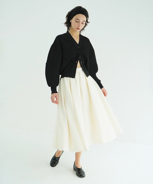 クラネ CURVED SLEEVE KNIT CARDIGAN CURVED SLEEVE KNIT CARDIGAN（カーディガン/ボレロ）｜CLANE（クラネ