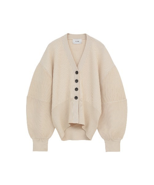 CURVED SLEEVE KNIT CARDIGAN（カーディガン/ボレロ）｜CLANE（クラネ