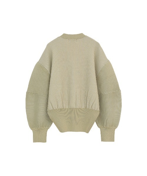 CURVED SLEEVE KNIT CARDIGAN（カーディガン/ボレロ）｜CLANE（クラネ