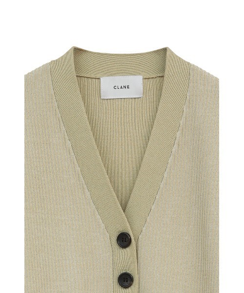 CURVED SLEEVE KNIT CARDIGAN（カーディガン/ボレロ）｜CLANE（クラネ