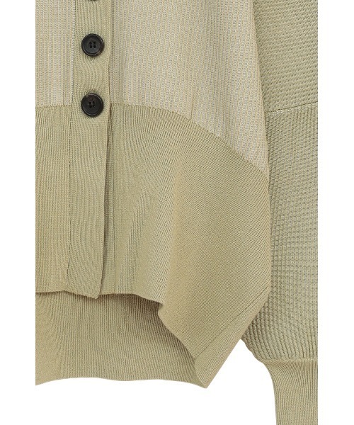 CURVED SLEEVE KNIT CARDIGAN（カーディガン/ボレロ）｜CLANE（クラネ