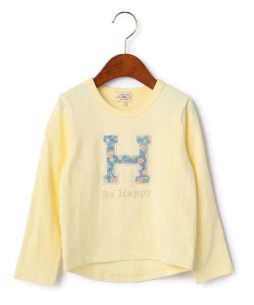 green label relaxing(グリーンレーベルリラクシング)の「【KIDS】フラワーサガラ プルオーバー ロングスリーブ◆(Tシャツ/カットソー・キッズ・グレー/クリーム・135/115/105/95/125)」の2枚目の写真