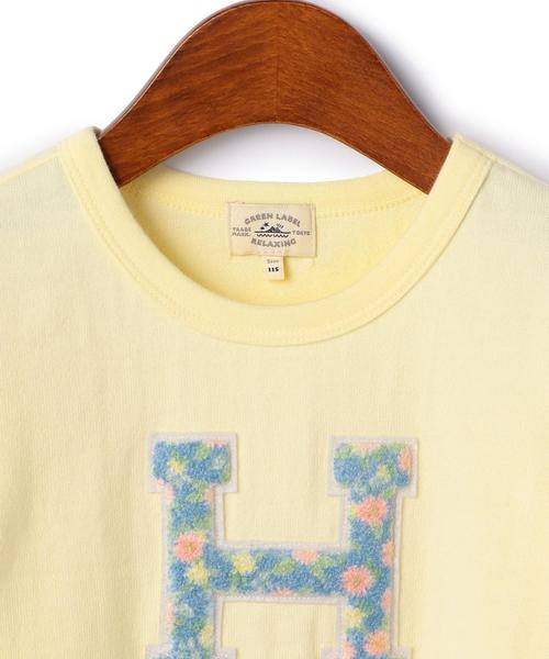 green label relaxing(グリーンレーベルリラクシング)の「【KIDS】フラワーサガラ プルオーバー ロングスリーブ◆(Tシャツ/カットソー・キッズ・グレー/クリーム・135/115/105/95/125)」の4枚目の写真