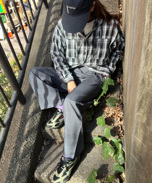 A.D.C.L.（エーディーシーエル）の「ツイルタック入り ワイドスラックスパンツ（スラックス・レディース・ブラック/チャコールグレー・M/L）」の19枚目の写真