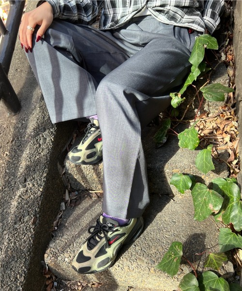 A.D.C.L.（エーディーシーエル）の「ツイルタック入り ワイドスラックスパンツ（スラックス・レディース・ブラック/チャコールグレー・M/L）」の21枚目の写真