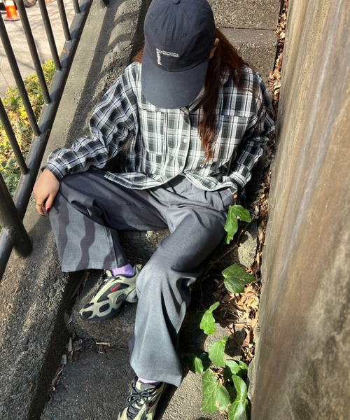 A.D.C.L.（エーディーシーエル）の「ツイルタック入り ワイドスラックスパンツ（スラックス・レディース・ブラック/チャコールグレー・M/L）」の22枚目の写真