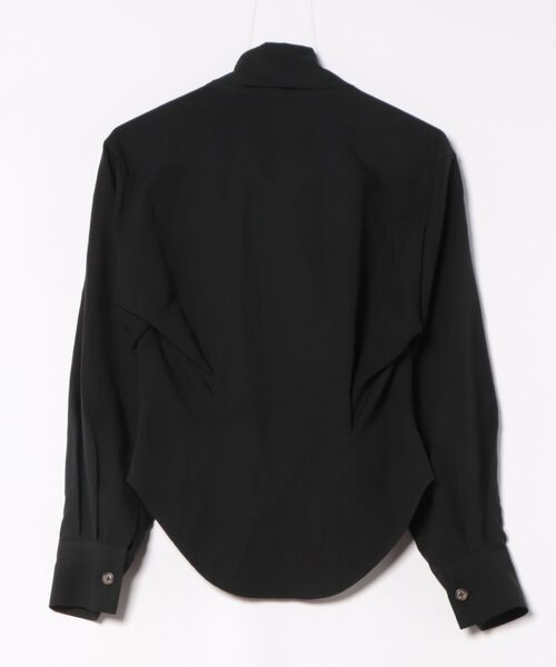 Vivienne Westwood（ヴィヴィアンウエストウッド）の「ヴィスリネンタンブラー　ビッグボウブラウス（シャツ/ブラウス・レディース・グリーン/ブラック・FREE）」の3枚目の写真