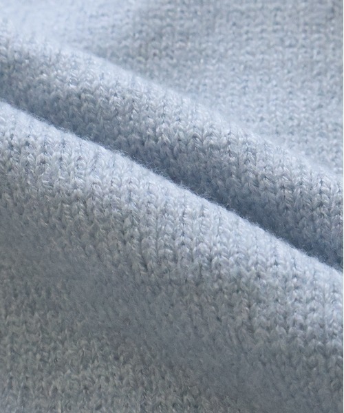 ad thie（アドティエ）の「バイカラー ポロ ニット カーディガン（ニット/セーター・レディース・ライトブルー/グレー/ブラウン・FREE）」の4枚目の写真