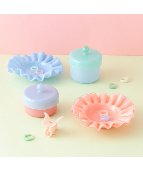 セール】ガラス 小物入れ バイカラー L（収納グッズ）｜Francfranc