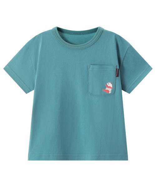 combimini（コンビミニ）の「デイリーTシャツ（パンダ）（Tシャツ/カットソー・キッズ・オレンジ/オフホワイト/ブルーグリーン/ライラック・100/110/90/80/130/120）」の6枚目の写真