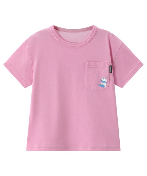 combimini（コンビミニ）の「デイリーTシャツ（パンダ）（Tシャツ/カットソー・キッズ・オレンジ/オフホワイト/ブルーグリーン/ライラック・100/110/90/80/130/120）」の7枚目の写真