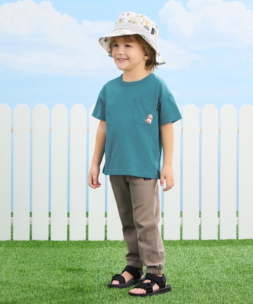 combimini（コンビミニ）の「デイリーTシャツ（パンダ）（Tシャツ/カットソー・キッズ・オレンジ/オフホワイト/ブルーグリーン/ライラック・100/110/90/80/130/120）」の10枚目の写真