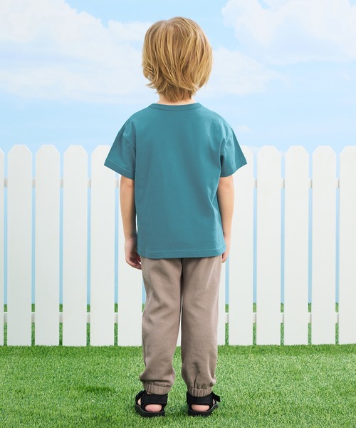 combimini（コンビミニ）の「デイリーTシャツ（パンダ）（Tシャツ/カットソー・キッズ・オレンジ/オフホワイト/ブルーグリーン/ライラック・100/110/90/80/130/120）」の12枚目の写真