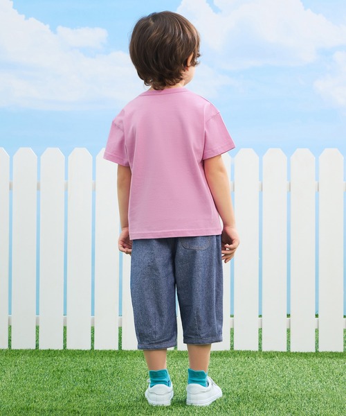 combimini（コンビミニ）の「デイリーTシャツ（パンダ）（Tシャツ/カットソー・キッズ・オレンジ/オフホワイト/ブルーグリーン/ライラック・100/110/90/80/130/120）」の15枚目の写真