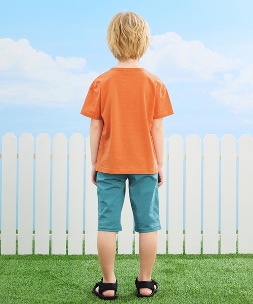 combimini（コンビミニ）の「デイリーTシャツ（パンダ）（Tシャツ/カットソー・キッズ・オレンジ/オフホワイト/ブルーグリーン/ライラック・100/110/90/80/130/120）」の18枚目の写真