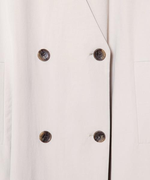 OSMOSIS（オズモーシス）の「ダブルブレストビッグコート（その他アウター・レディース・チャコール/カーキ/ライトベージュ・ONE SIZE）」の5枚目の写真