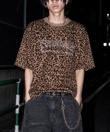【at】〔THRASHER/スラッシャー〕アソートデザイン 半袖Tシャツ ショート丈/カモフラージュ/レオパード/ボーダー/ドット