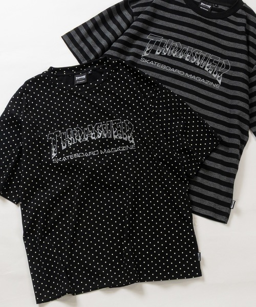 THRASHER(スラッシャー)の「【at】〔THRASHER/スラッシャー〕アソートデザイン 半袖Tシャツ ショート丈/カモフラージュ/レオパード/ボーダー/ドット(Tシャツ/カットソー・メンズ・ブラック系その他2/ブラック系その他/グレー系カモフラージュ/グリーン系カモフラージュ/レオパード/ドット・FREE/MEDIUM/LARGE)」の6枚目の写真