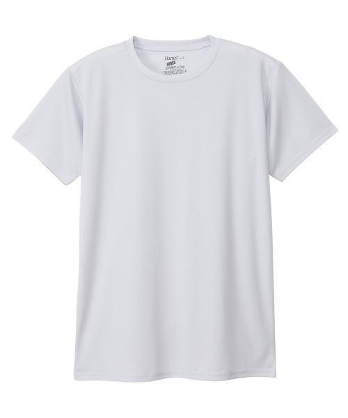 HANES（ヘインズ）の「【Hanes/ヘインズ】メンズ 【2枚組】Hanes MOVES スクエアメッシュ クルーネックTシャツ（Tシャツ/カットソー・メンズ・ホワイト/ライトグレー/ブラック・M/L/LL）」の17枚目の写真
