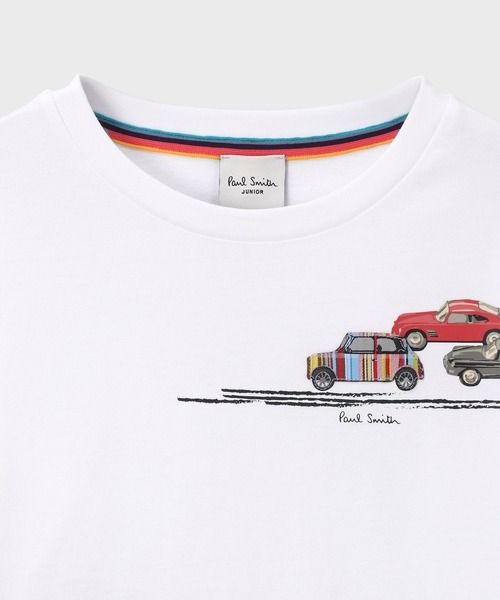 Paul Smith JUNIOR（ポールスミスジュニア）の「ボーイズ レーシングカー Tシャツ / 893195 3561203（Tシャツ/カットソー・キッズ・ホワイト/レッド/ブラック・100cm/110cm/120cm/130cm/140cm/150cm）」の4枚目の写真