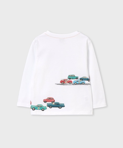 Paul Smith JUNIOR（ポールスミスジュニア）の「ボーイズ レーシングカー Tシャツ / 893195 3561203（Tシャツ/カットソー・キッズ・ホワイト/レッド/ブラック・100cm/110cm/120cm/130cm/140cm/150cm）」の6枚目の写真