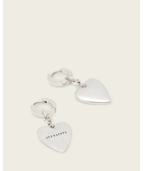 ALLSAINTS(オールセインツ)の「LIA HEART HUGGIE EARRINGS | LIA ハート ハギ― イヤリング・ピアス(ピアス(両耳用)・レディース・シルバー系その他・ONE SIZE)」の3枚目の写真