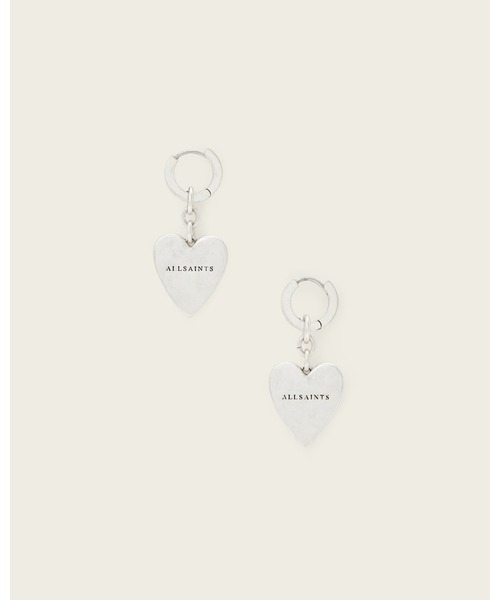 ALLSAINTS(オールセインツ)の「LIA HEART HUGGIE EARRINGS | LIA ハート ハギ― イヤリング・ピアス(ピアス(両耳用)・レディース・シルバー系その他・ONE SIZE)」の4枚目の写真