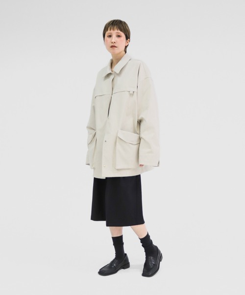 lit(リット)の「Military Coveralls Jacket(カバーオール・レディース・キナリ/ブラック・FREE)」の7枚目の写真