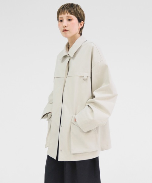 lit(リット)の「Military Coveralls Jacket(カバーオール・レディース・キナリ/ブラック・FREE)」の5枚目の写真